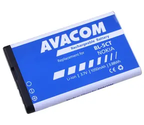 Bateria Avacom do Nokia 6303 i 6730 oraz C5 / Li- ION / 3,7 V / 1050 mAh / (zamiennik BL-5CT)