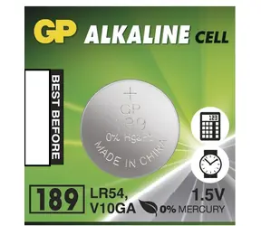 GP Jednorazowa bateria guzikowa 189 / Alkaliczna / 1 szt. / Blister
