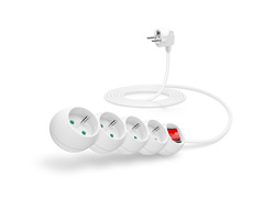 Przedłużacz Connect IT 230V 4 gniazda 3ms wyłącznik biały
