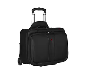 Wenger Patriot podwójna torba biznesowa z kółkami na laptopa 17", czarna