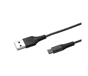 Celly Kabel do transmisji danych USB ze złączem USB-C 1m w kolorze czarnym / nylonowa osłona 