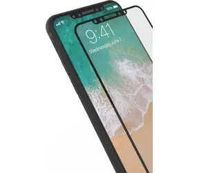 eSTUFF TitanShield do Apple iPhone 8 Full Black / 0,3 mm szkło hartowane Asahi 