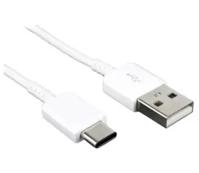 Kabel do transmisji danych Samsung EP-DN930CWE USB-C biały / 1,2m / luzem