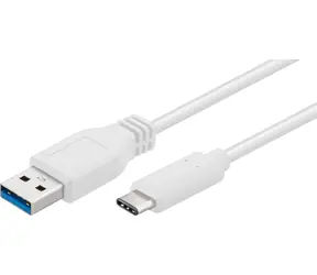 MicroConnect USB3.1 C (M) - USB3.0 A (M) 1m biały