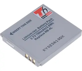 Akumulator T6 Power Canon NB-4L / 700mAh / szary