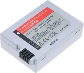 Bateria T6 Power Canon LP-E8 / 1120mAh / szara