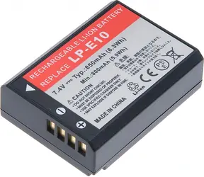 Bateria T6 Power Canon LP-E10 / 850mAh / czarna