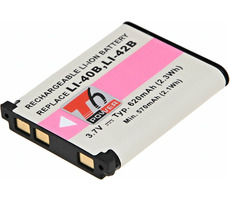 Bateria T6 Power Olympus Li-40B / Li-42B / D-Li63 / EN-EL10 / NP-45 / NP-80 / KLIC-7006 / D-Li108 / 620mAh