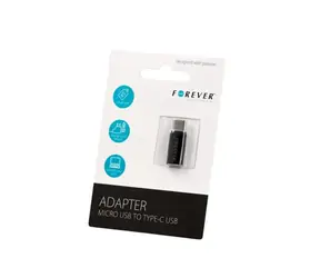 Forever microUSB REDUKCJA > C-TYPE TFO - kolor czarny