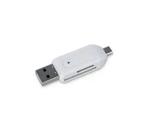 Czytnik kart pamięci Forever MicroSD i SD / TFO / USB A / microUSB / OTG 