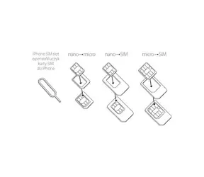 ZESTAW ADAPTERÓW SIM Forever / MICRO SIM 3ff-2ff i NANO 4ff-2ff i NANO 4ff-3ff z aplikatorem