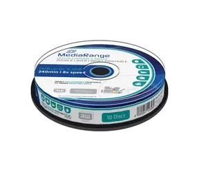 MediaRange DVD+ R 8,5 GB 8x dwuwarstwowy trzpień 10 szt. - do druku atramentowego