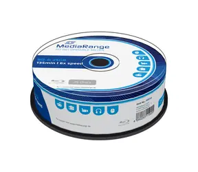 MediaRange BD R Blu-RAY 25GB 6x wrzeciono 25 szt 