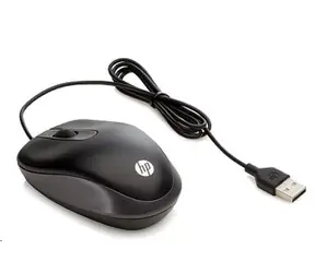 Mysz podróżna HP USB czarna / Mysz przewodowa / 1000 DPI / USB