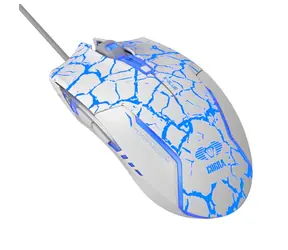 E-BLUE Cobra biała / Mysz optyczna do gier / 2500DPI / 6 przycisków / 1 kółko / przewodowa (USB) 