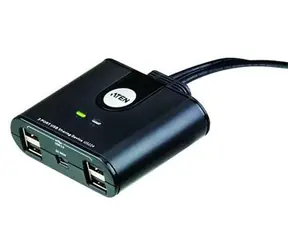 Przełącznik peryferyjny Aten USB 2.0 2 szt.: 4 porty USB 