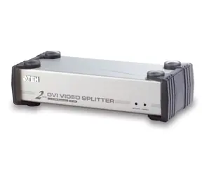 Koncentrator wideo Aten 1 komputer - 2 DVI + audio