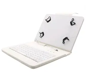 Uniwersalne etui C-tech PROTECT z klawiaturą do tabletów 9,7"-10,1" / FlexGrip / NUTKC-04 / białe