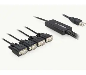 Adapter DeLock USB 2.0 > 4 x port szeregowy 