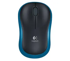 Mysz bezprzewodowa Logitech M185 / optyczna / 3 przyciski / niebiesko-czarna