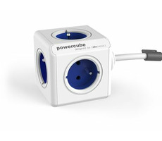PowerCube Extended niebieski / Przedłużacz 230V / 1,5m / 5 gniazd
