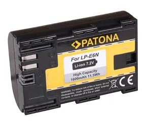 Akumulator PATONA do zdjęć Canon LP-E6 i LP-E6N / 1600mAh / Li- ION