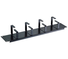 Panel wiążący DATACOM 19" 2U 5x hak metalowy (8,0 x 4,5-6,0cm) czarny