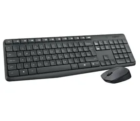 Logitech MK235 / Zestaw bezprzewodowej klawiatury i myszy / CZ / czarny