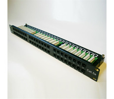Panel krosowy DATACOM 48szt. / CAT5E / 1U / 8x6p / UTP / 19"