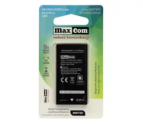 Oryginalna bateria Maxcom do telefonów MM720 / Li- ION