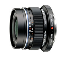 Olympus M. ZUIKO Premium EW-M1220 czarny / 12mm / 1:2.0 (odpowiednik 24mm) stały obiektyw szerokokątny / cały metal 