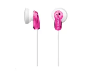 Sony MDR-E9LPP - Słuchawki douszne, przetwornik 13,5 mm, magnes neodymowy, kabel 1,2 m, Różowy