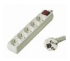 Przedłużacz PremiumCord 230V/2m, 5 gniazd/przełącznik
