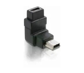 Adapter DeLock USB mini B 5-pinowy 90° męski na USB mini B żeński