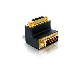 Adapter DeLock DVI 24+5 żeński - DVI 24+5 męski, kątowy