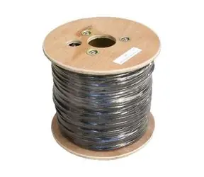 Kabel FTP kat. 5e / 4 pary Podwójna kurtka outdoorowa w kolorze czarnym