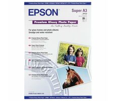 Papier Epson A3+ Premium błyszczący fotograficzny (20 arkuszy)