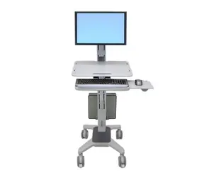Ergotron WorkFit™ C-Mod / stanowisko pracy z pojedynczym wyświetlaczem do pracy na siedząco i stojąco