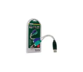 Konwerter Digitus USB na PS/2, 2xMiniDin6/F, USB A/M