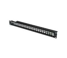 Digitus Blank Patch Panel, 24 Port, ekranowany, 1U, czarny