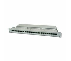 Patch panel Digitus 19", CAT6, 8P8C, LSA, 1U, 24 x RJ45, ekranowany, szary