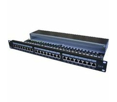 Patchpanel STP, kat.6, 24- Port z oprawą
