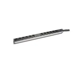 Digitus 19" PDU, 1U aluminium, SCHUKO -> 12x CEE 7/4, zabezpieczenie przeciwprzepięciowe