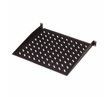 Półka stała Digitus 19" 1U, czarna, nośność 15kg, głębokość 25 cm