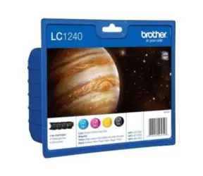 Oryginalna kaseta Brother LC-1240 / MFC-J6510DW / 1x 1200 + 3x 600 stron / MultiPack