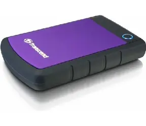 Transcend StoreJet 25H3P 1 TB / 5400 obr./min / 2,5" / USB 3.0 / Fioletowy / Zewnętrzny