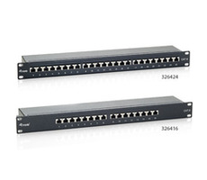 Patchpanel STP, Equip, kat.6, 24- Port - czarny