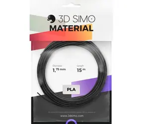 Filament 3DSimo PLA - czarno-złoty-szary 15m