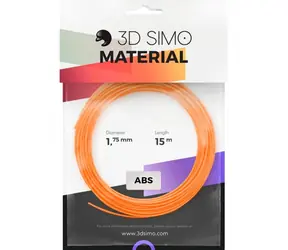 Filament 3DSimo ABS II - pomarańczowo-czarno-biały 15m