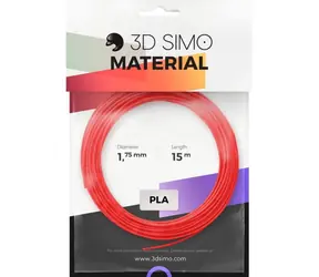 Filament 3DSimo PLA II - czerwony & fioletowy & zielony 15m